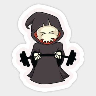 skull gym funny Sticker